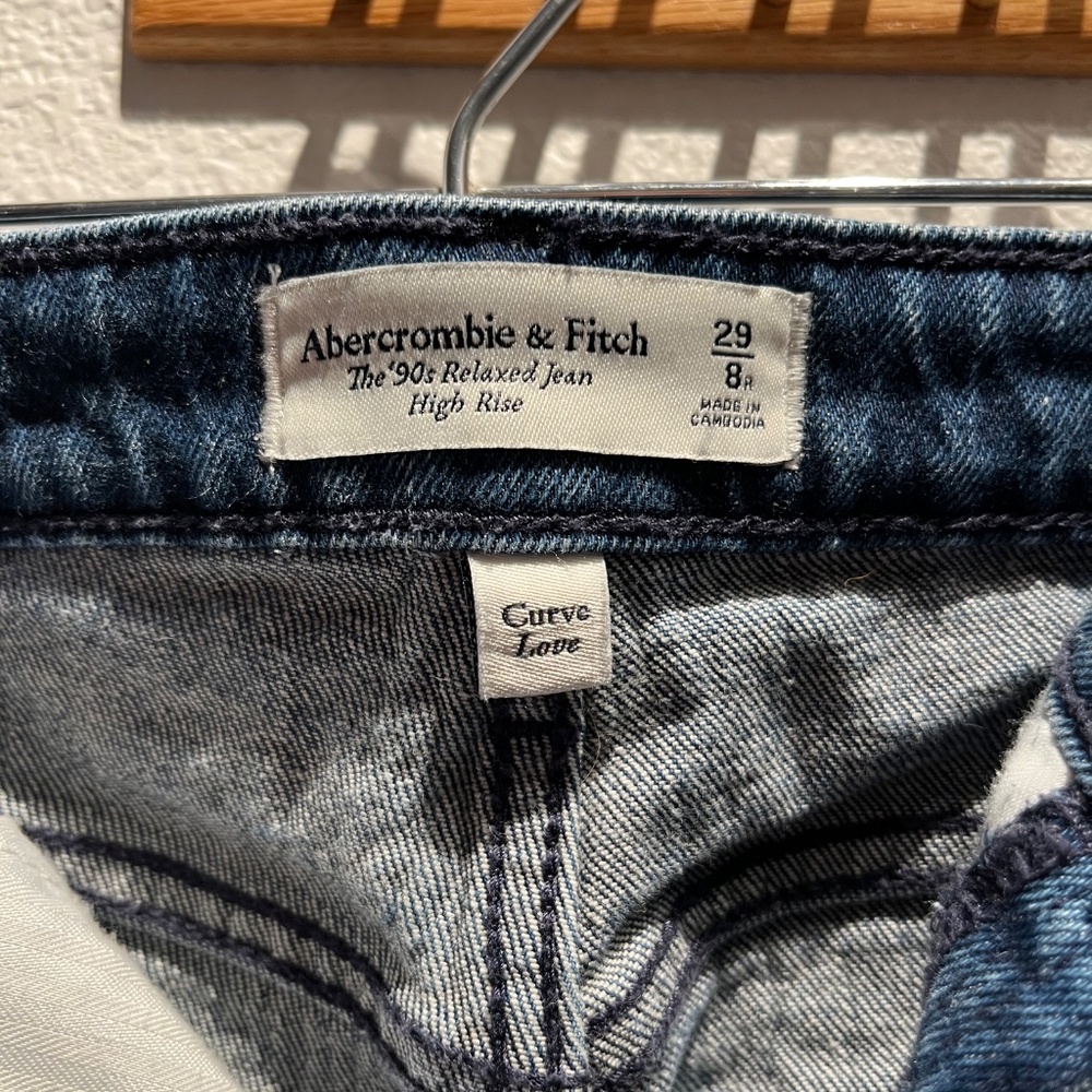 Abercrombie & Fitch Blue Straight Leg Jeans - Picture 4 of 6